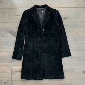 H&M black suede jacket